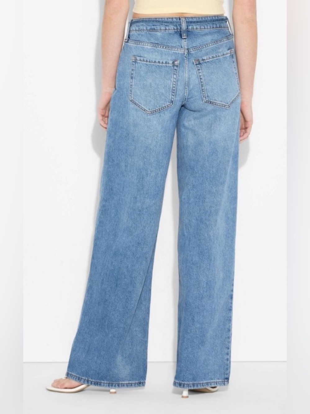 NWT Women's Low-Rise Baggy Jeans - Wild Fable size 14 - Picture 3 of 6